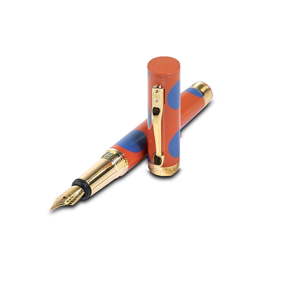 Les Pois Fountain Pen - Sunset Orange