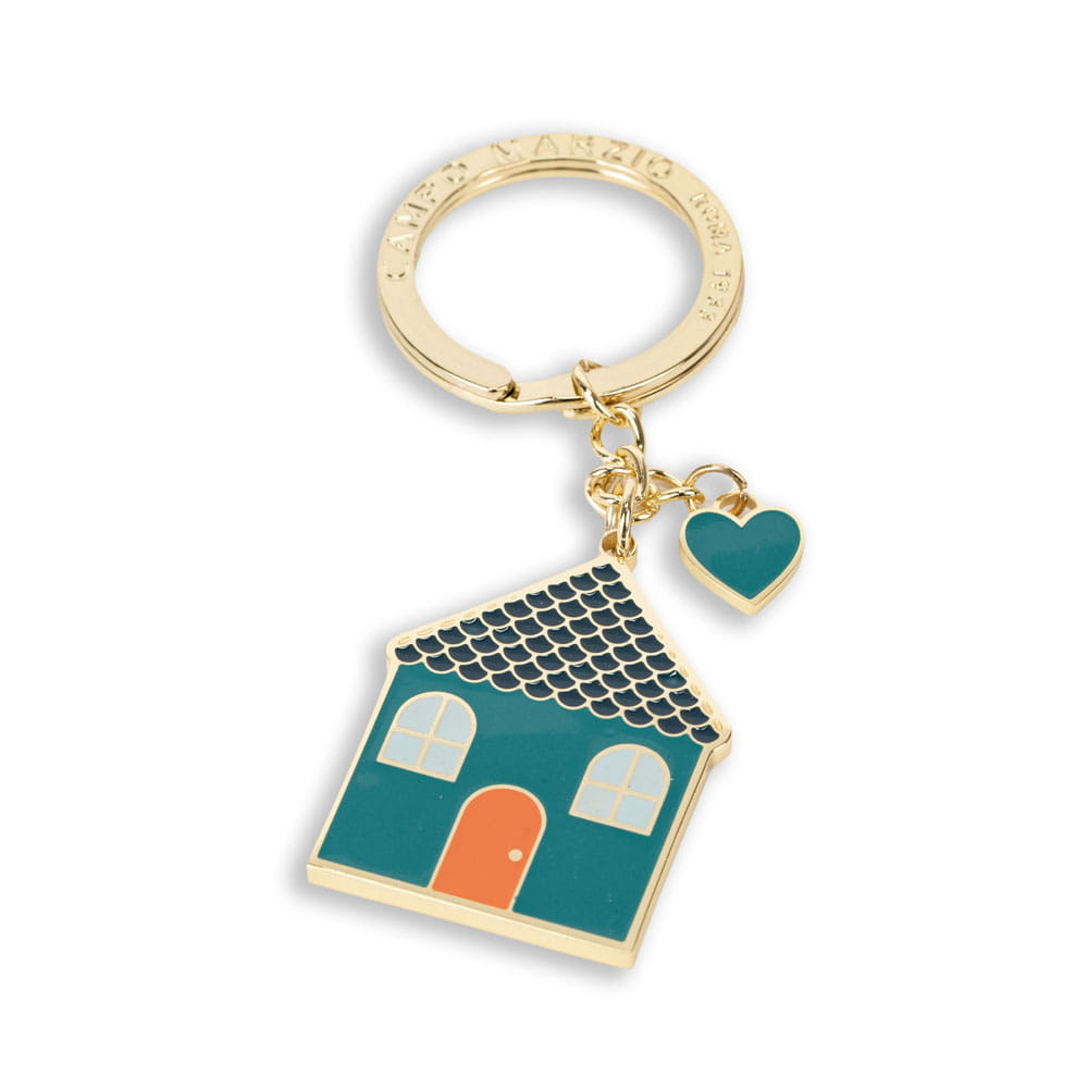 Keychain House - Petrol Green