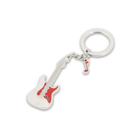 Keychain Guitar - Flame Scarlet