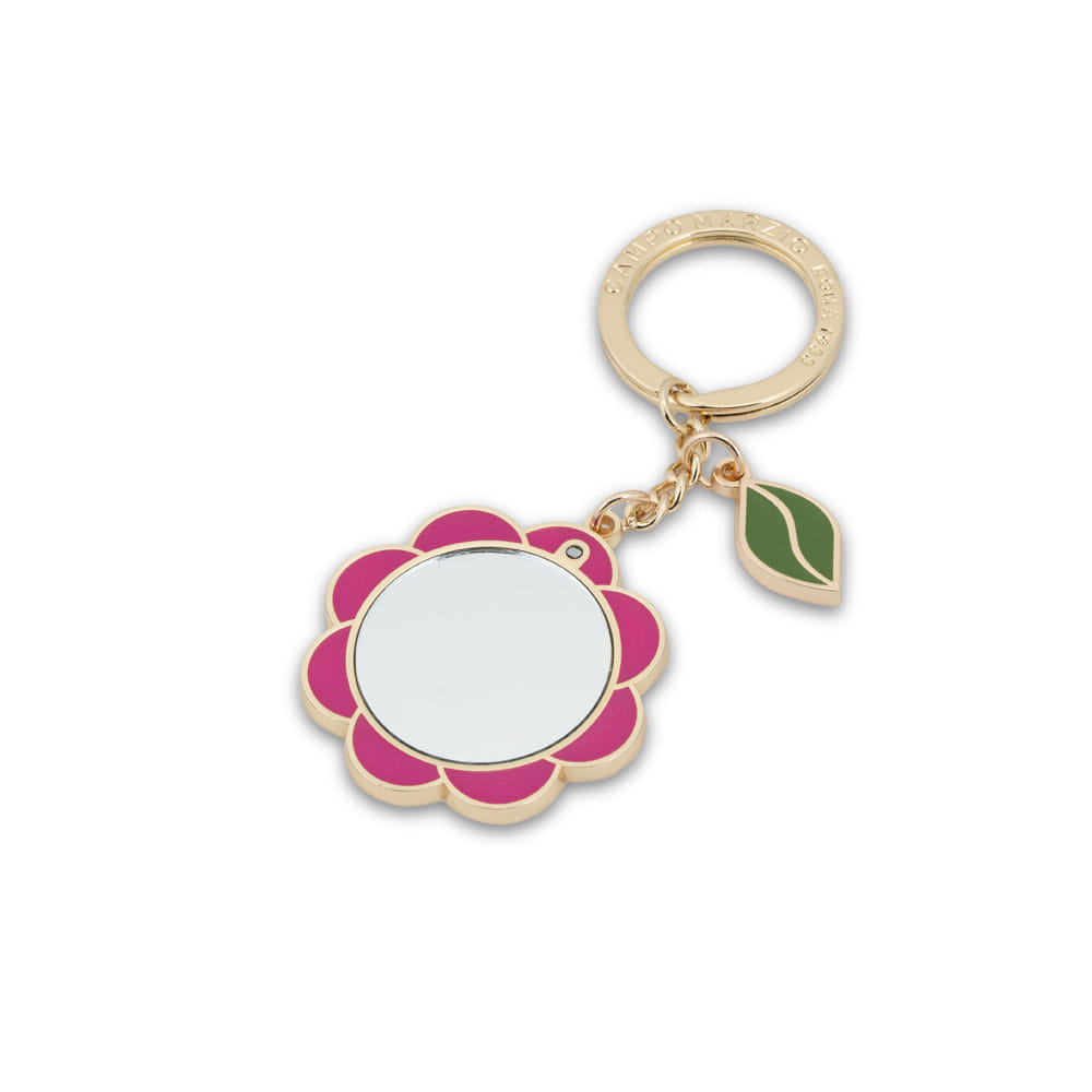 Keychain Mirror - Fuchsia