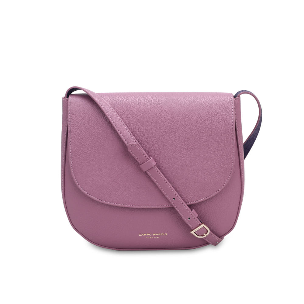 Kym Saddle Bag Antique Pink Violet | Campo Marzio