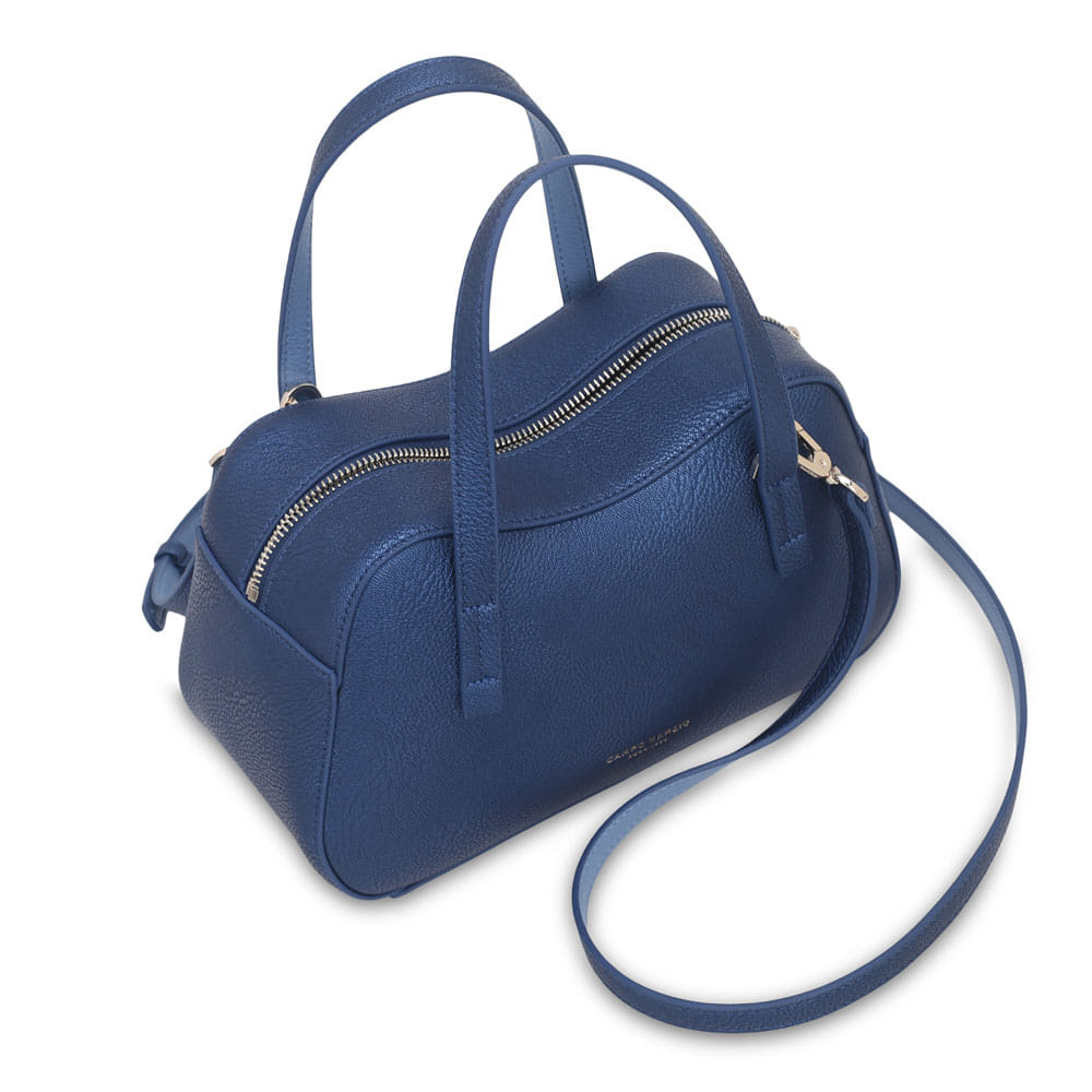 Borsa Bauletto Brooke Blu Metallizzato | Campo Marzio