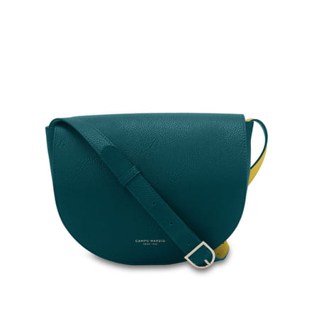 Christina Saddle Bag - Petrol Green
