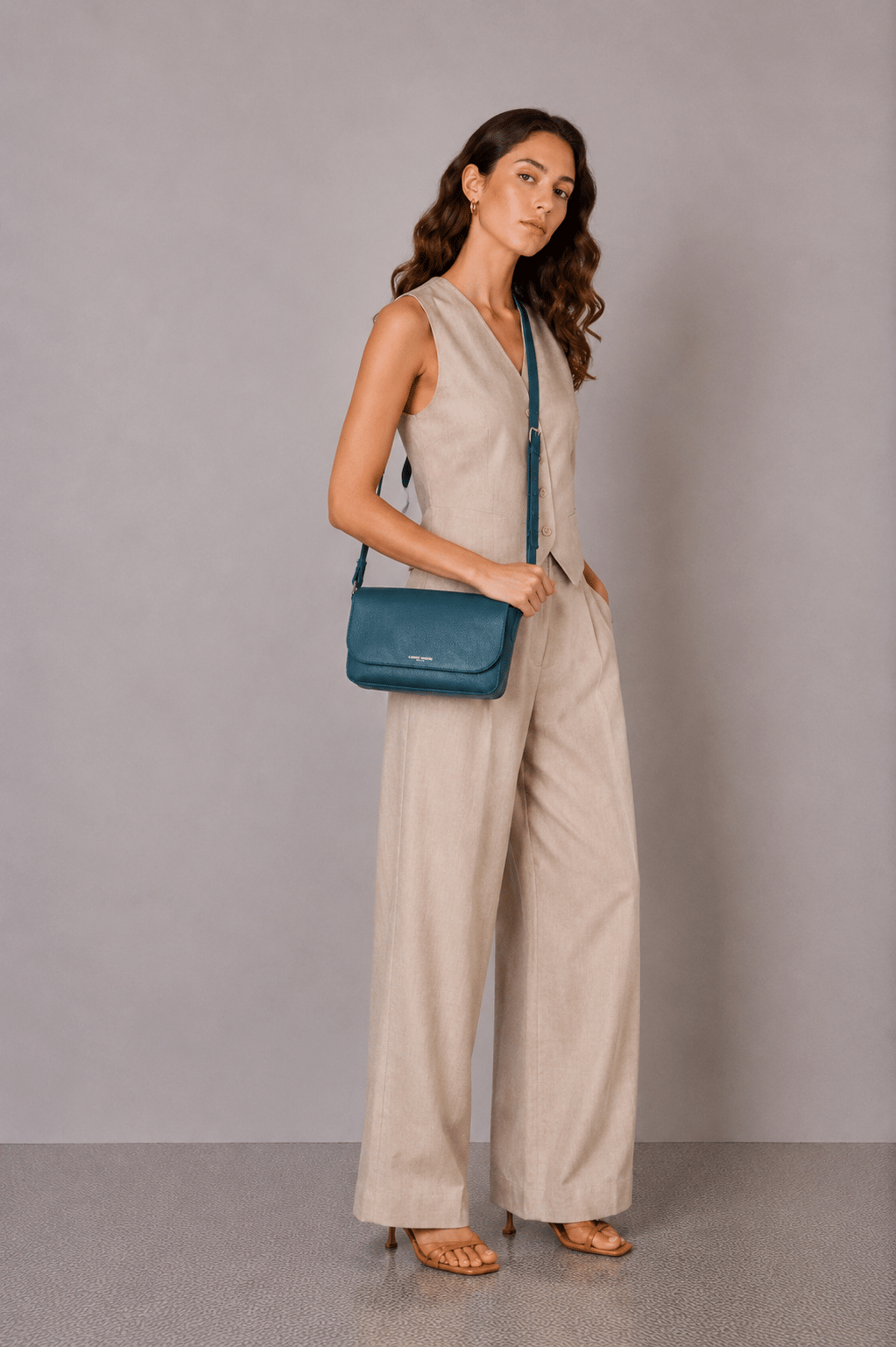 Cara Crossbody Bag Petrol Green | Campo Marzio