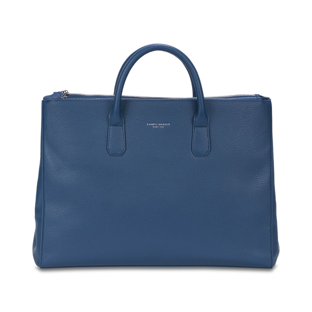 LARDUX Borsa Tote Donna Riutilizzabile - Fiori Di Campo Blu, Shopping Bag Leggera