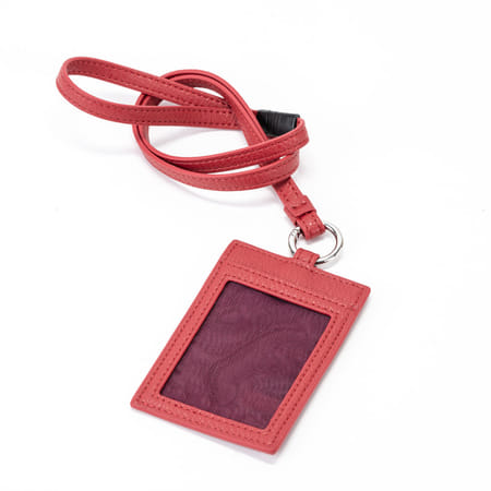 Porta Badge Zurich - Rosso ciliegia