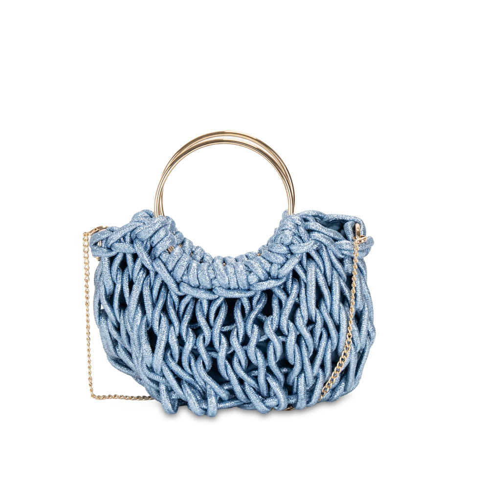 Borsa a Mano Perlina - Blu Jeans