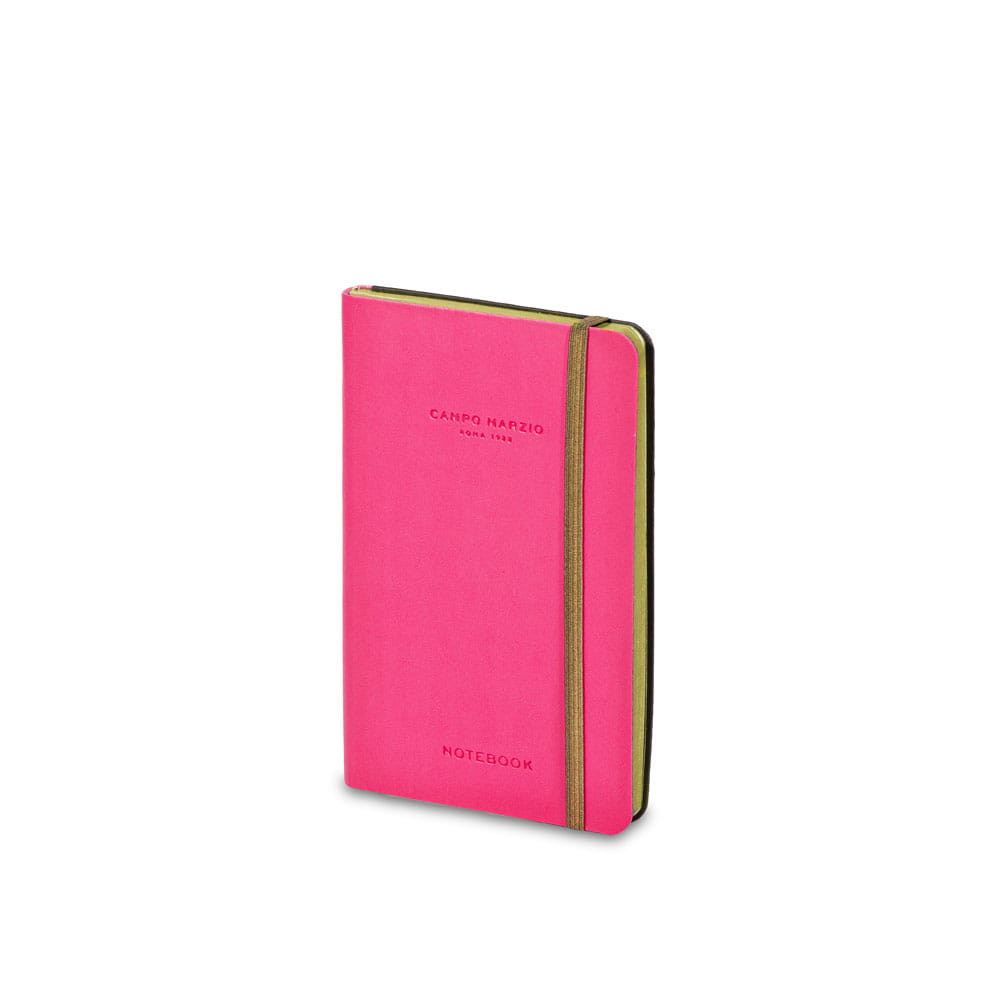 Journal 9X14 Cm Colored Edge - Hot Pink