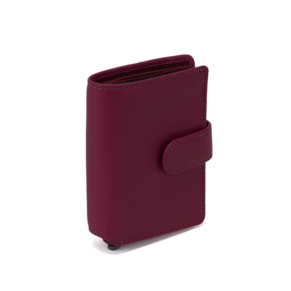 Axel Card Holder Plum Flame Scarlet | Campo Marzio