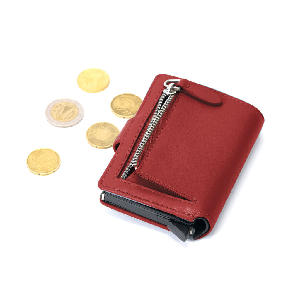Axel Plus Card Holder Flame Scarlet Black | Campo Marzio