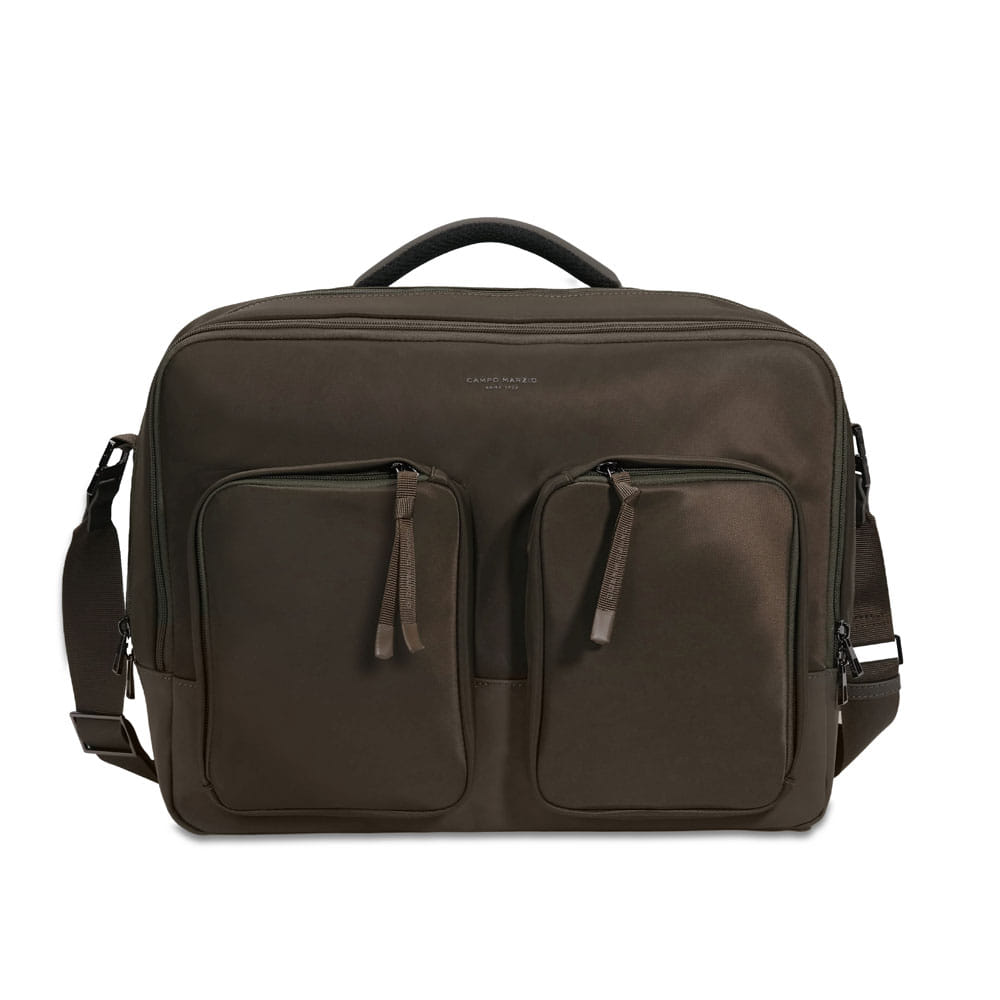 Renzo Convertible Briefcase 15.6" - Brown