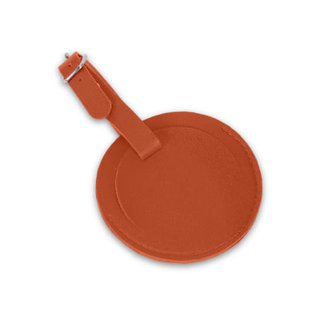 Eugene Round Luggage Tag - Mandarin