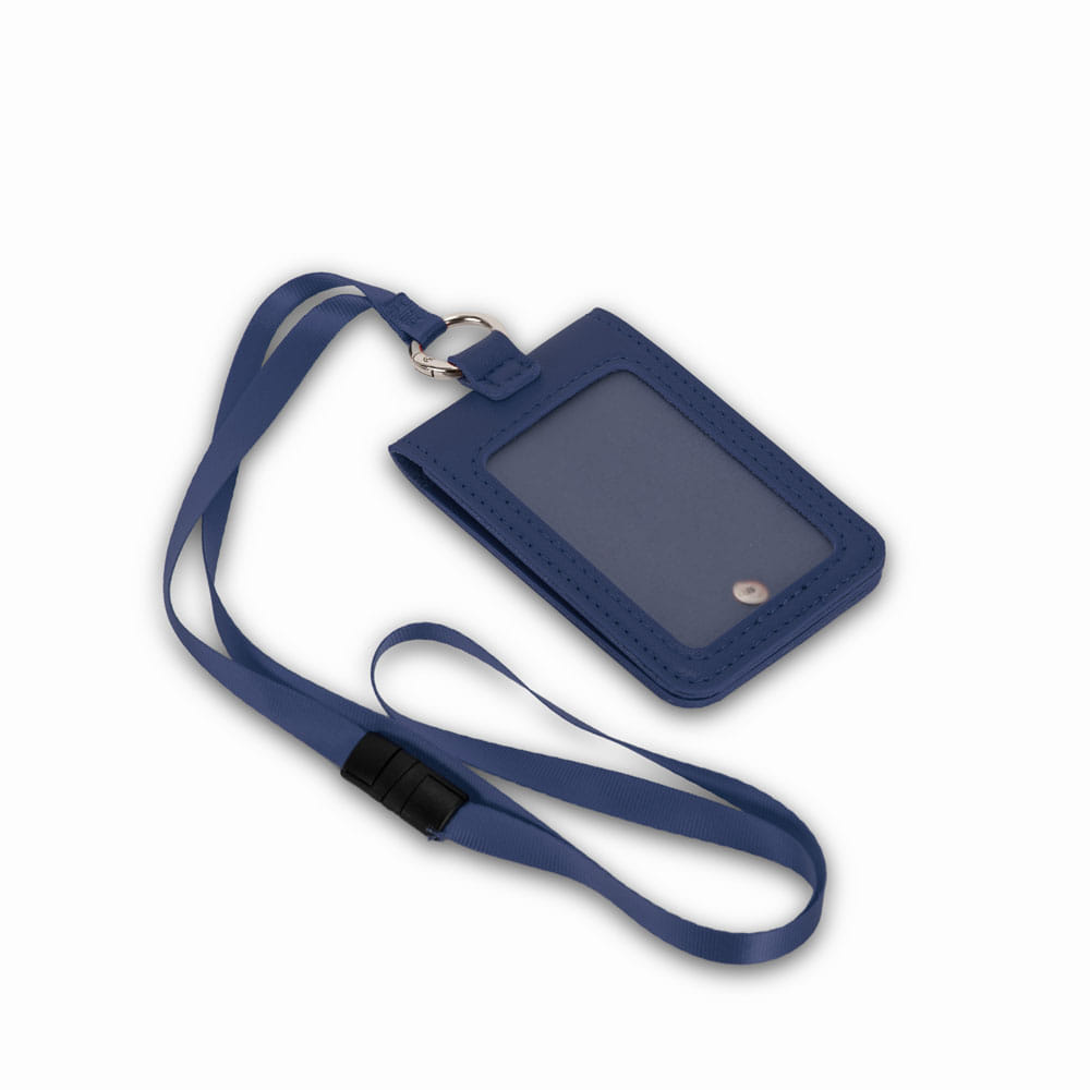 Porta Badge Cecilia - Blu oceano