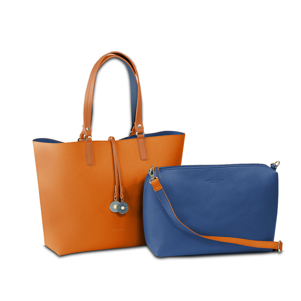Danielle Tote Bag - Sunset Orange