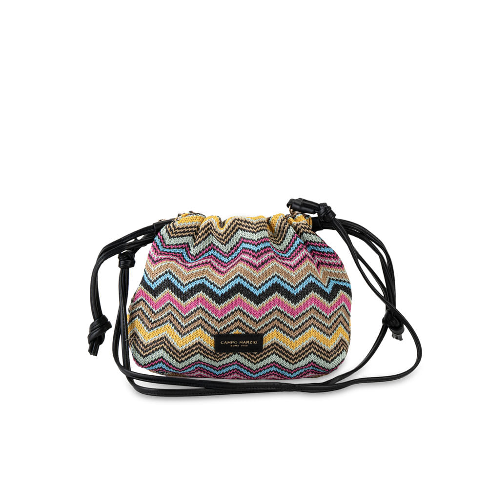 Borsa a Tracolla Bon Bon Tessuto - Multi-Colore