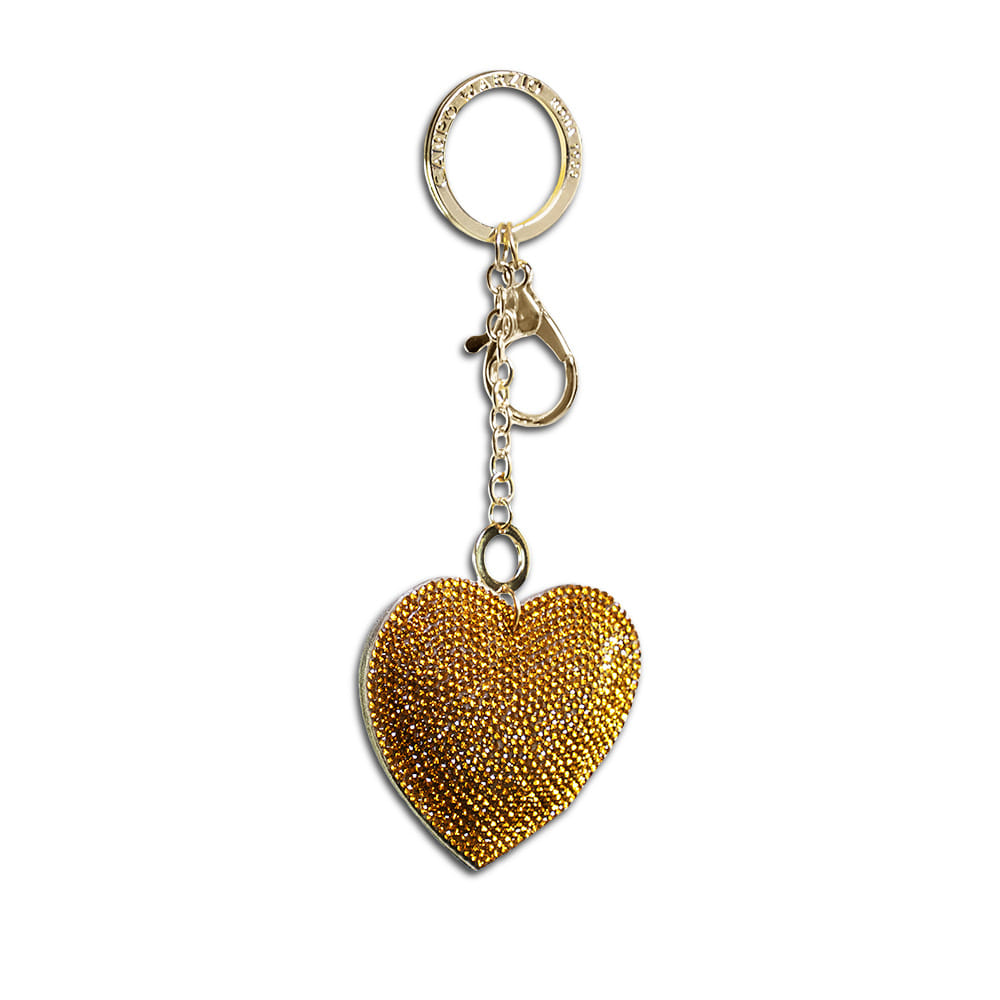 Valentine Key Chain - Golden Yellow