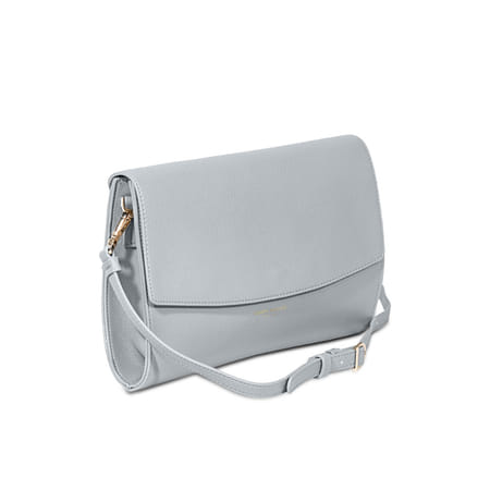 Clutch With Crossbody Strap - Baby Blue