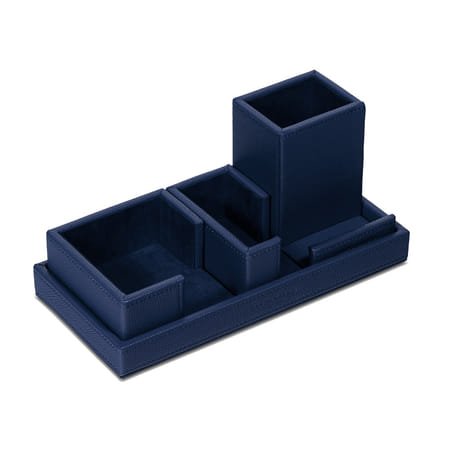 Desk Set Cartesio - Ocean Blue