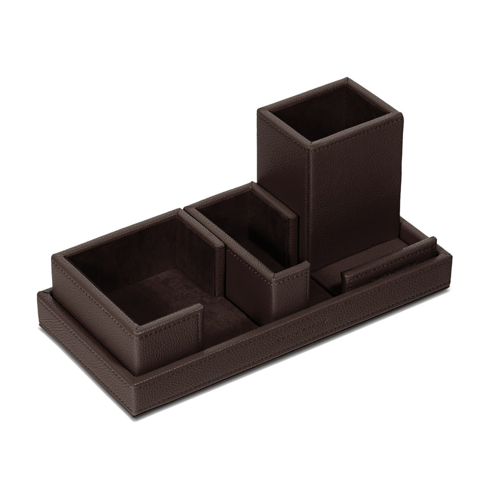 Desk Set Cartesio - Brown