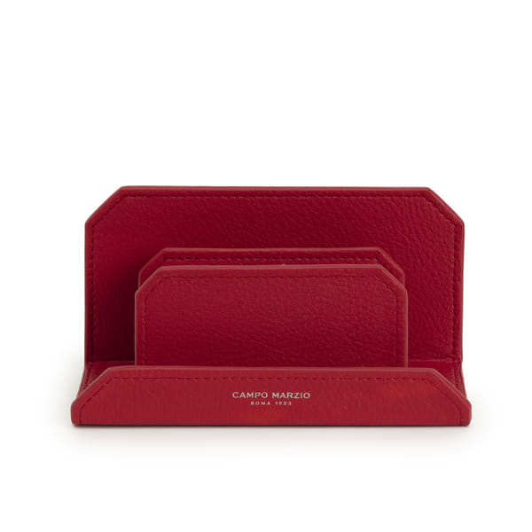 Portabiglietti Da Scrivania Campo Marzio - Similpelle Blu Oceano, 11x5,5x8,5 Cm, Elegante E Pratico - Foto 10