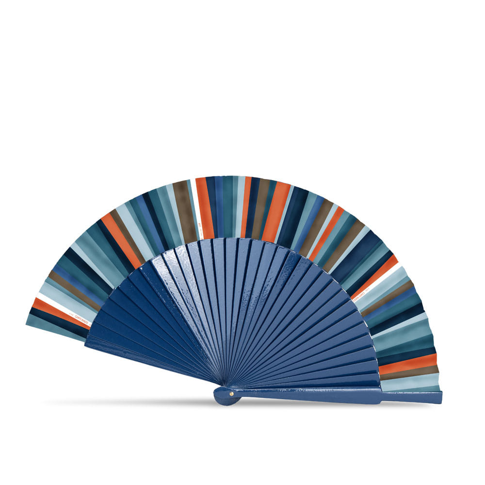 Dahlia Fan - Lapis Blue