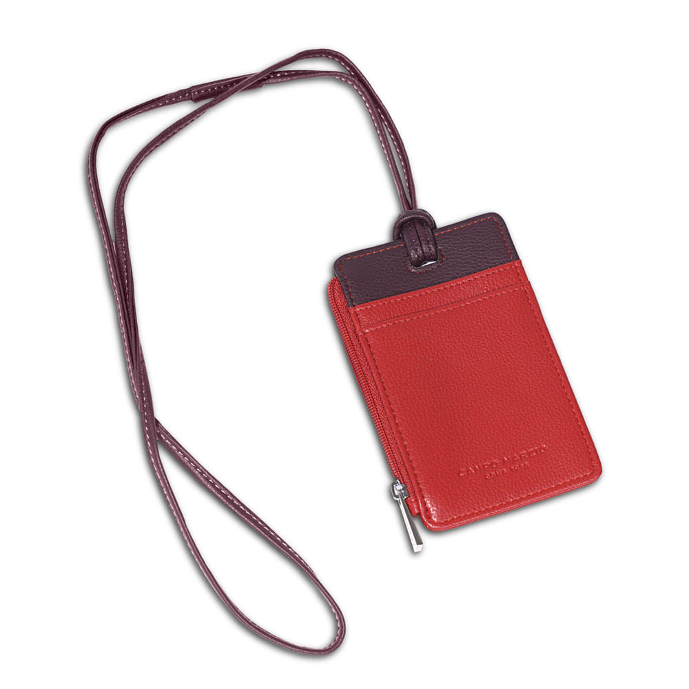 Neck Badge Holder Colombo - Cherry Red
