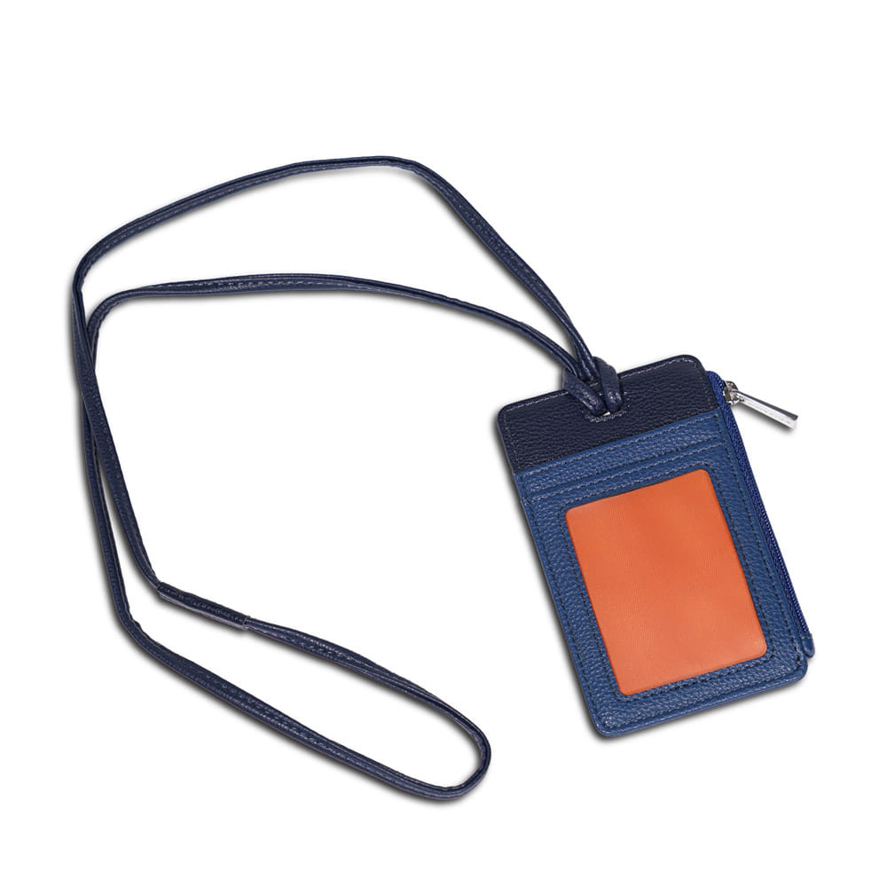 Neck Badge Holder Colombo - Petrol Blue