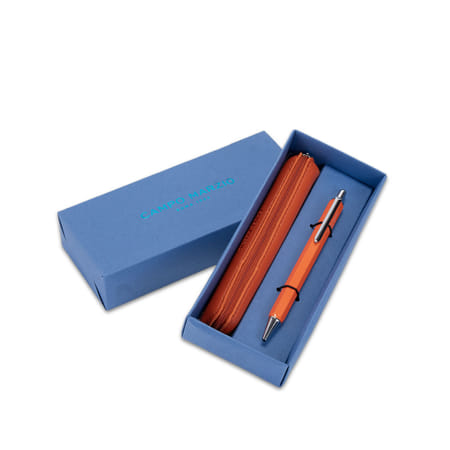 Case And Pen Set - Orange