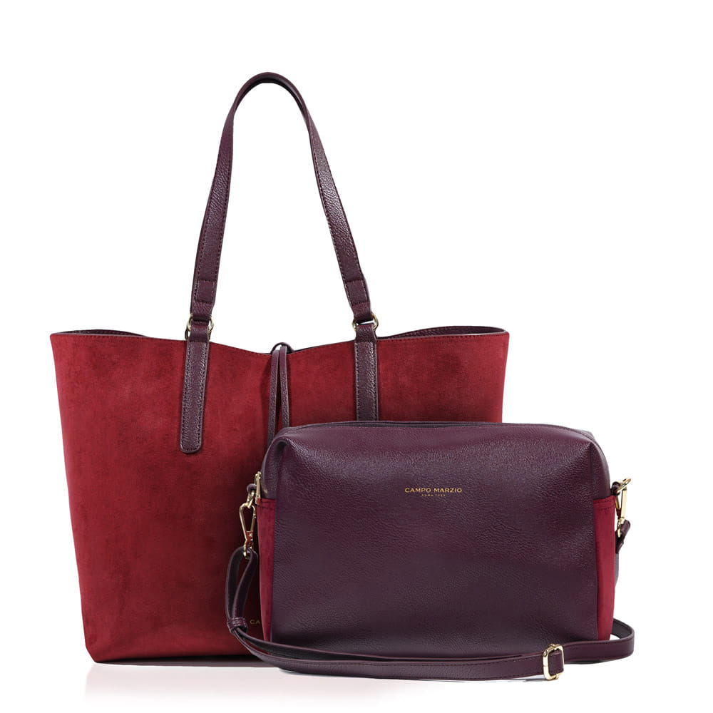 Shopping Bag Danielle - Red Wine